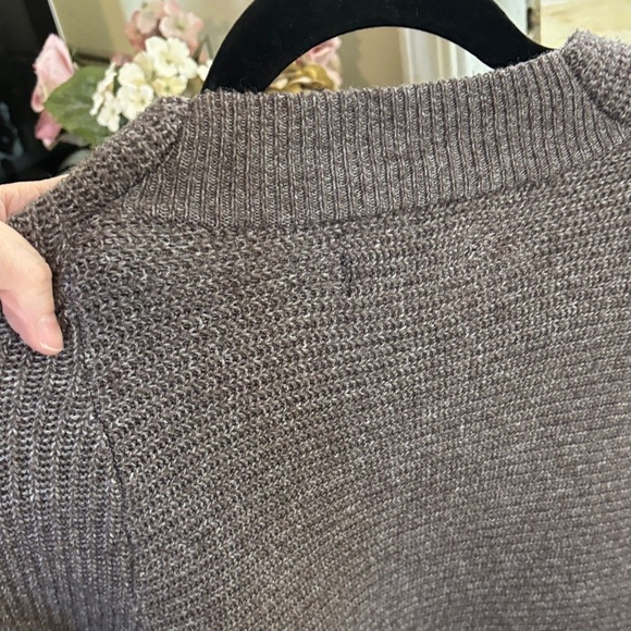 Simply Vera Vera Wang Textured Cowl Neck Sweater in Taupe - Picture 5 of 5